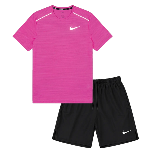 MILER TEE SET "Pink / Black"