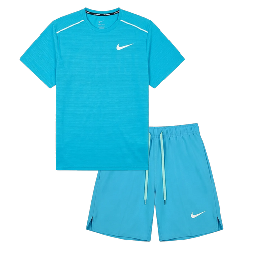 MILER TEE SET "Blue / Blue"