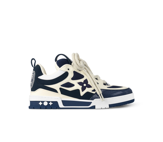 CHUNKY SKATE TRAINER “White Blue”