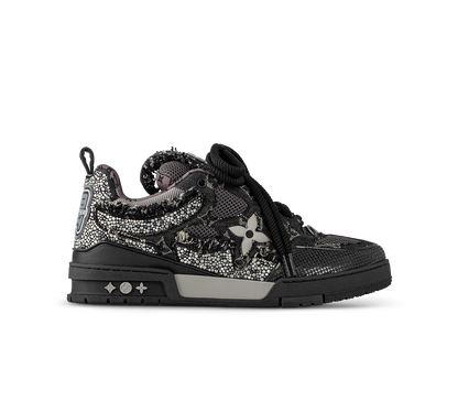 CHUNKY SKATE TRAINER “Sparkling Black”
