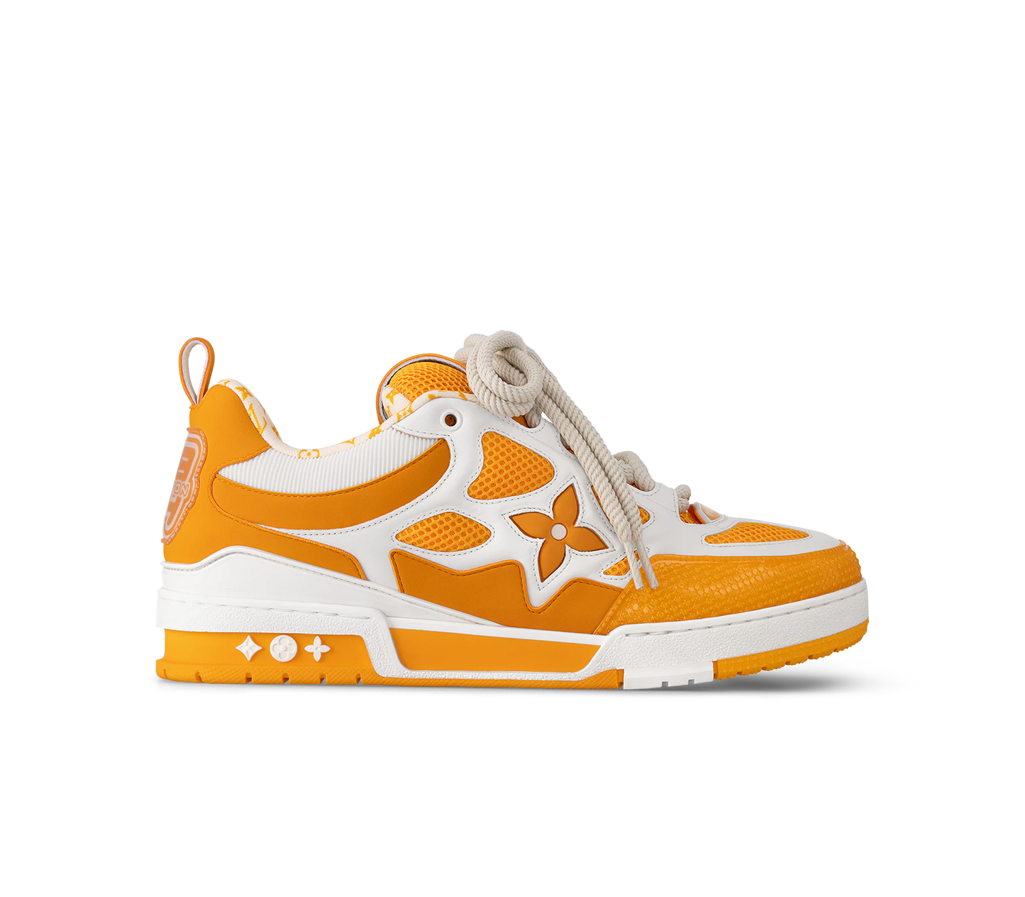 CHUNKY SKATE TRAINER “White Orange”
