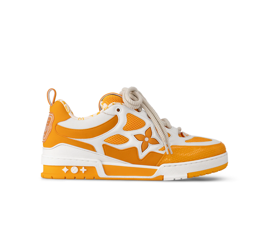 CHUNKY SKATE TRAINER “White Orange”