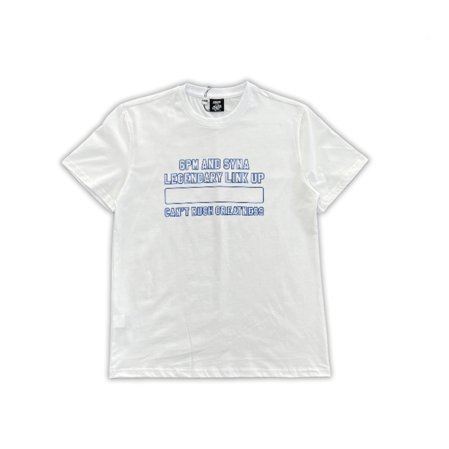 UTILITY GRAPHIC TEE “Can't Rush Greatness White”