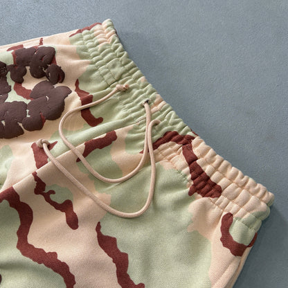 WASHED INDIGO SET “Camo Tan”