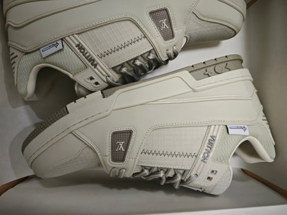 CHUNKY SKATE TRAINER “White Beige”
