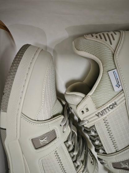 CHUNKY SKATE TRAINER “White Beige”