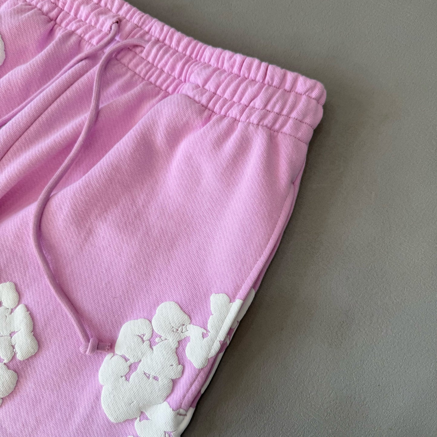 WASHED INDIGO SET “Powder Pink”