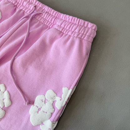 WASHED INDIGO SET “Powder Pink”