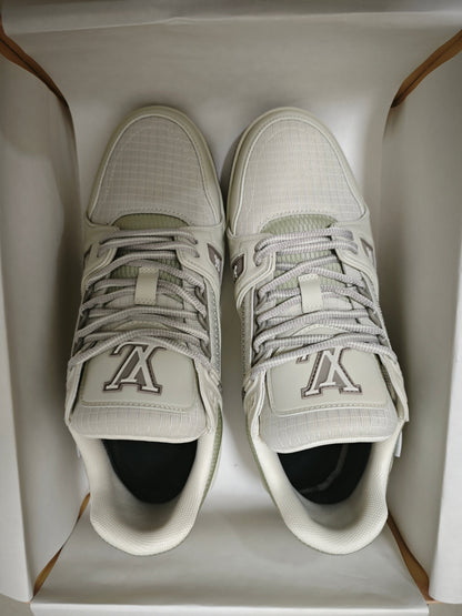 CHUNKY SKATE TRAINER “White Beige”