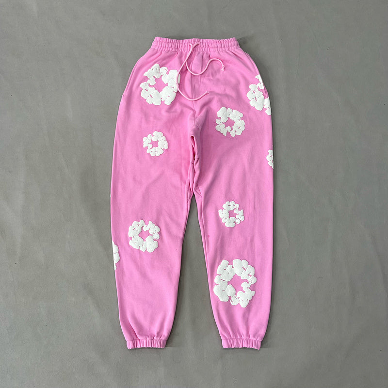 WASHED INDIGO SET “Pink”