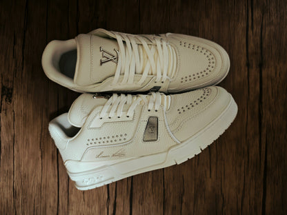 CHUNKY SKATE TRAINER “White Gray”