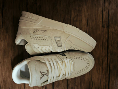 CHUNKY SKATE TRAINER “White Gray”