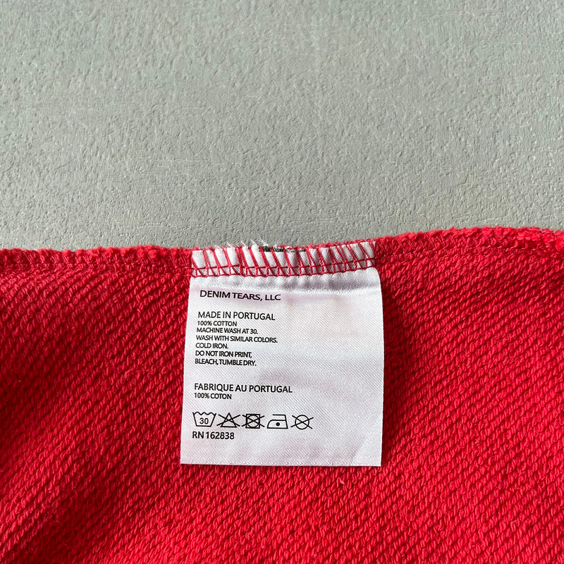 WASHED INDIGO SET “Red”