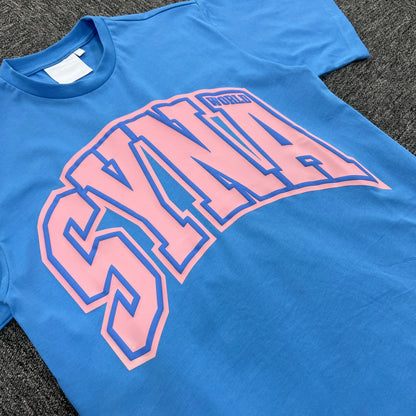 UTILITY GRAPHIC TEE “Pink Blue”