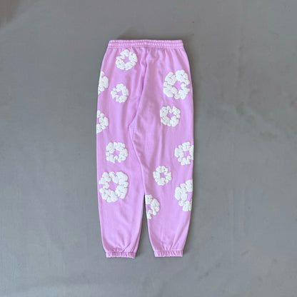 WASHED INDIGO SET “Powder Pink”