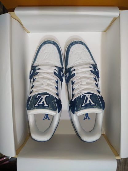 CHUNKY SKATE TRAINER “Blue Denim”