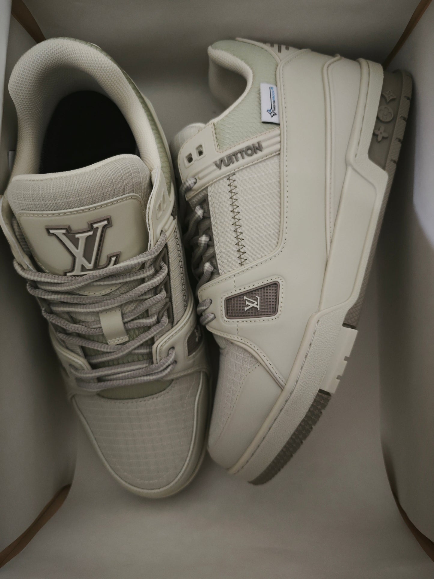 CHUNKY SKATE TRAINER “White Beige”