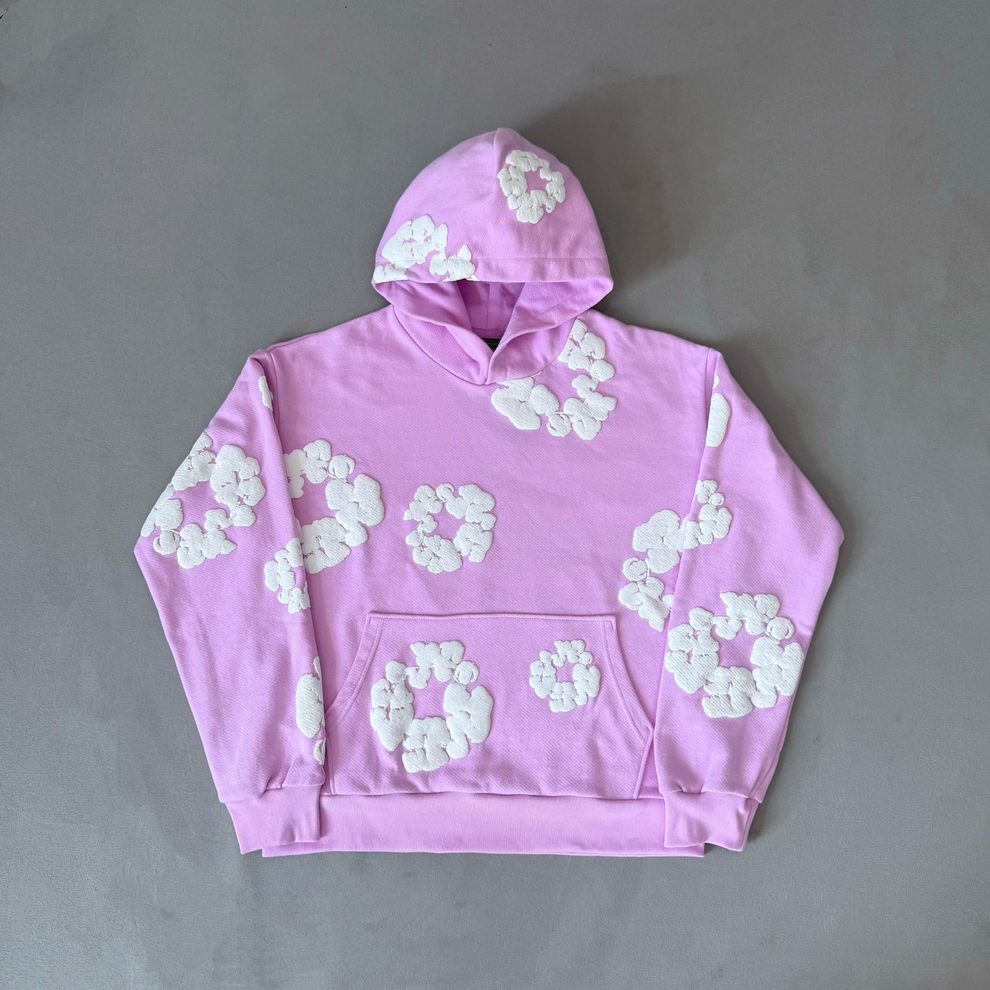 WASHED INDIGO SET “Powder Pink”