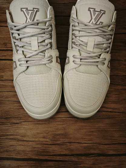 CHUNKY SKATE TRAINER “White Beige”