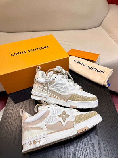 CHUNKY SKATE TRAINER “White Beige”