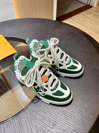 CHUNKY SKATE TRAINER “White Green”