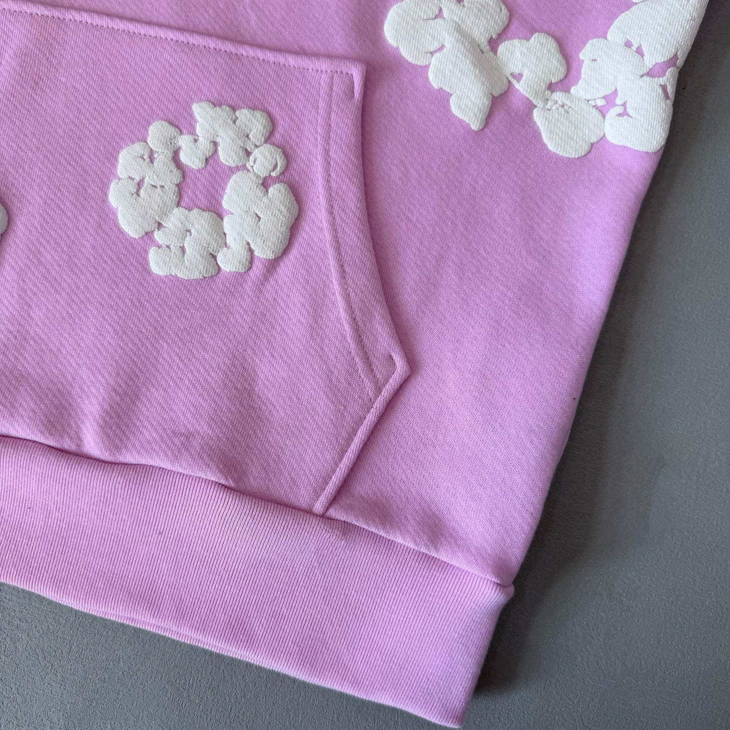 WASHED INDIGO SET “Powder Pink”