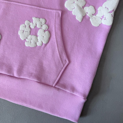 WASHED INDIGO SET “Powder Pink”