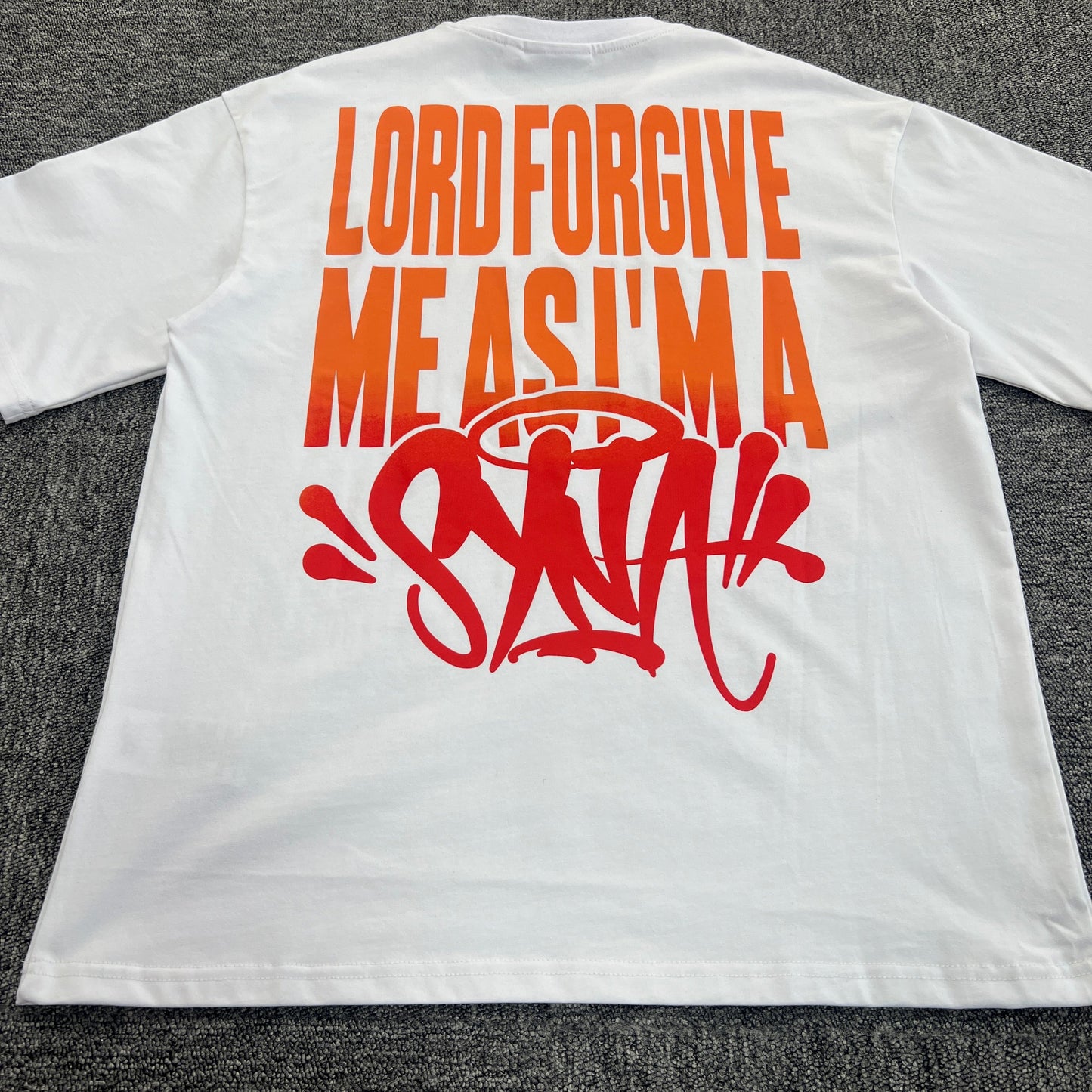 UTILITY GRAPHIC TEE “Fire White”