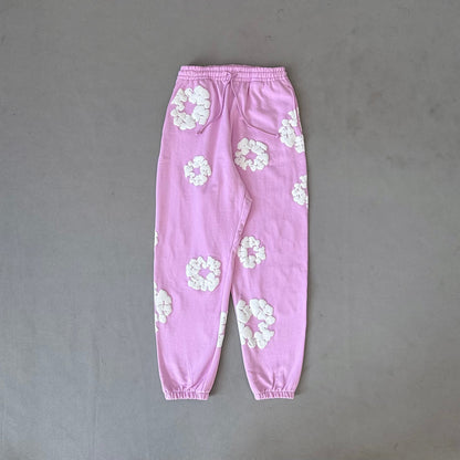 WASHED INDIGO SET “Powder Pink”