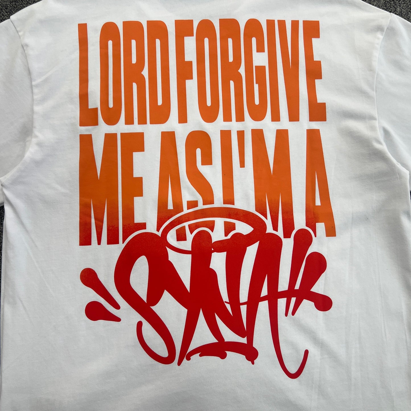UTILITY GRAPHIC TEE “Fire White”