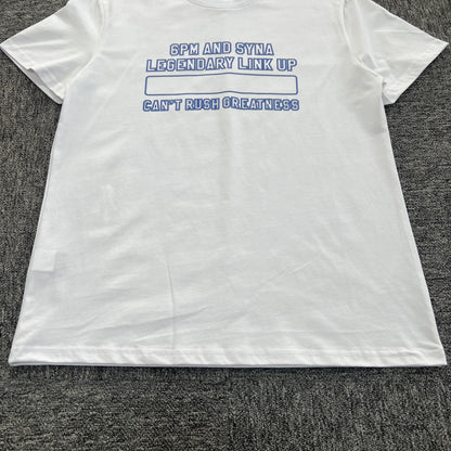UTILITY GRAPHIC TEE “Can't Rush Greatness White”