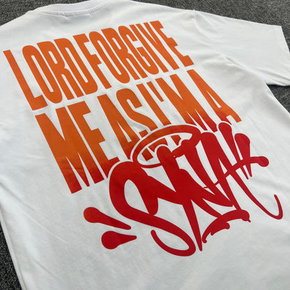 UTILITY GRAPHIC TEE “Fire White”