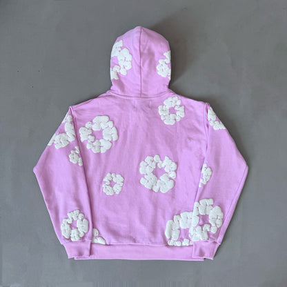 WASHED INDIGO SET “Powder Pink”