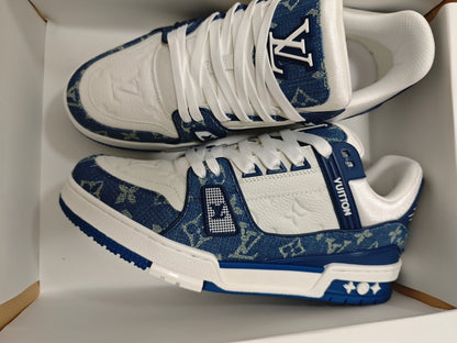 CHUNKY SKATE TRAINER “Blue Denim”