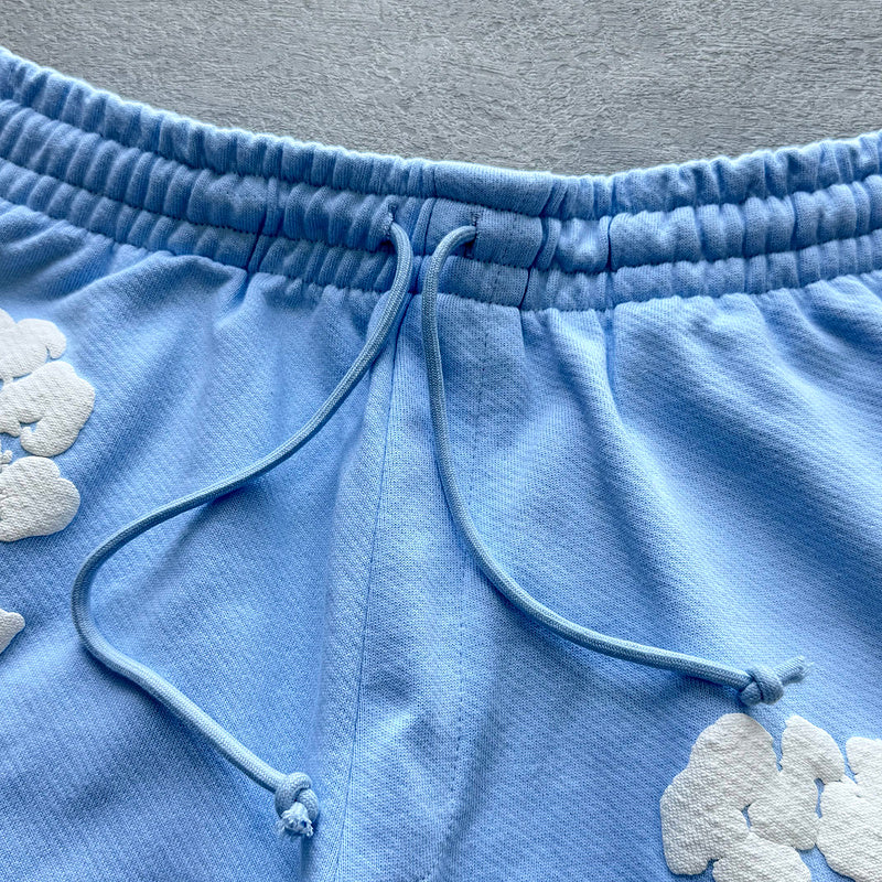 WASHED INDIGO SHORTS “Powder Blue”