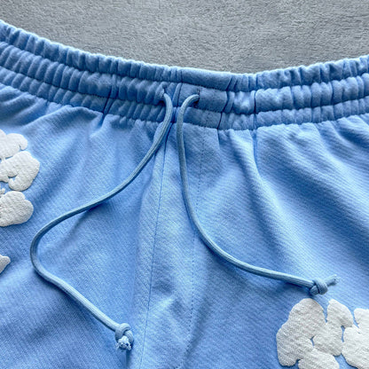 WASHED INDIGO SHORTS “Powder Blue”