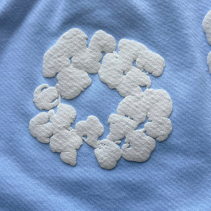 WASHED INDIGO SHORTS “Powder Blue”