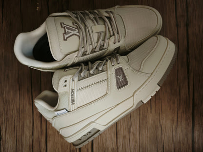 CHUNKY SKATE TRAINER “White Beige”
