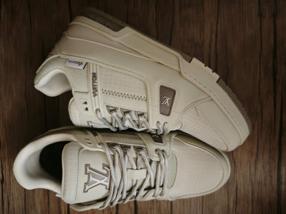 CHUNKY SKATE TRAINER “White Beige”