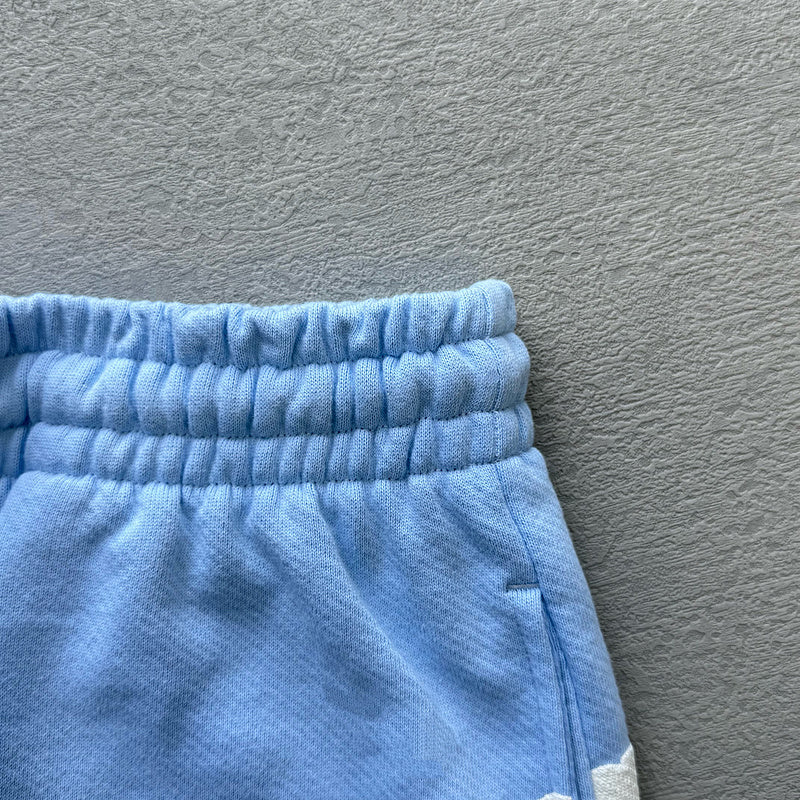 WASHED INDIGO SHORTS “Powder Blue”