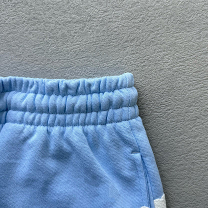 WASHED INDIGO SHORTS “Powder Blue”