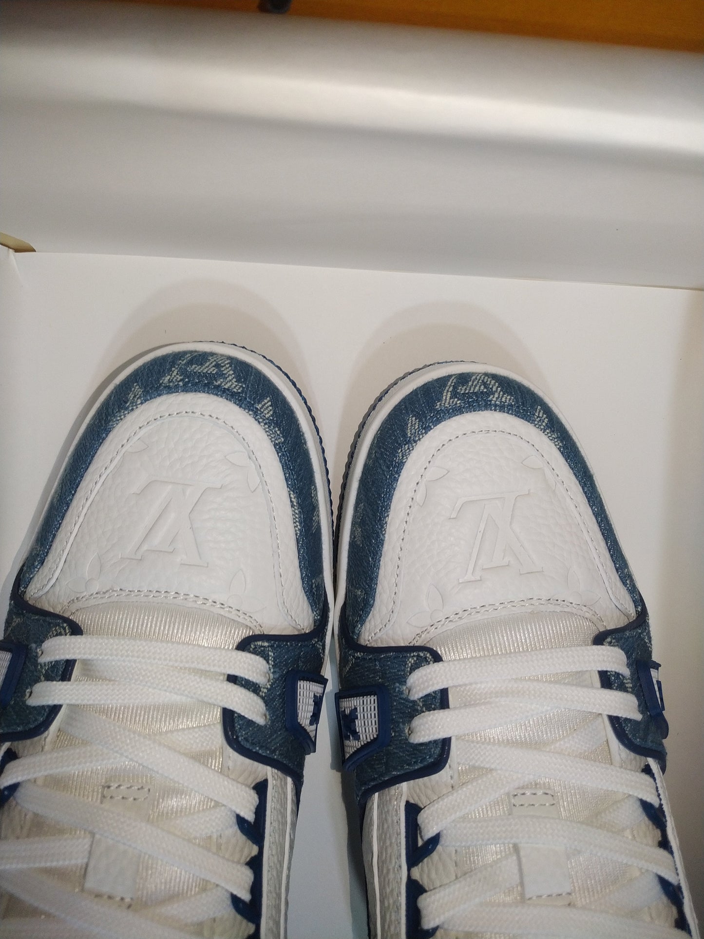 CHUNKY SKATE TRAINER “Blue Denim”
