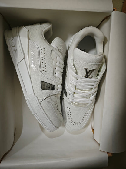 CHUNKY SKATE TRAINER “White Gray”