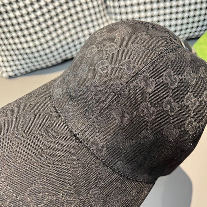 WOVEN CREST CAP “Black”