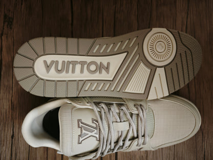 CHUNKY SKATE TRAINER “White Beige”