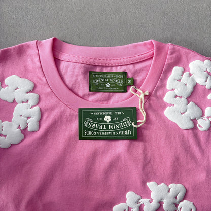 WASHED INDIGO SET “Pink”