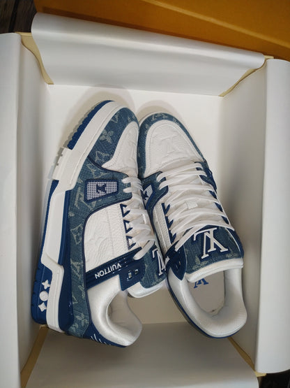 CHUNKY SKATE TRAINER “Blue Denim”