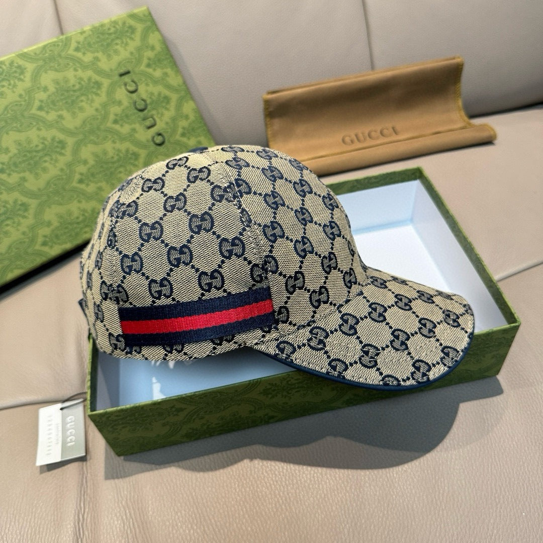 HERITAGE FIELD CAP “GG Canvas Beige & Blue”