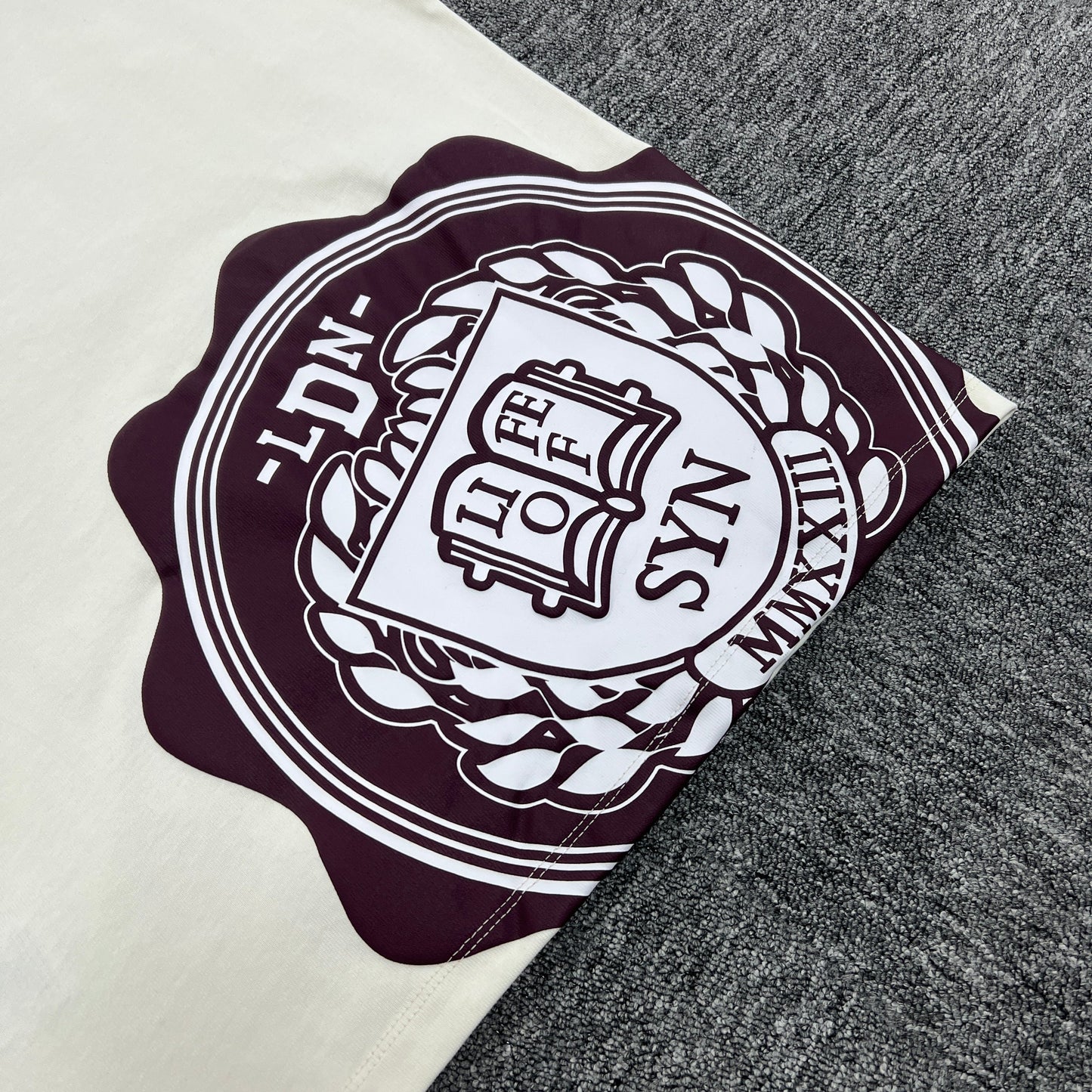 UTILITY GRAPHIC TEE “Burgundy Creme”