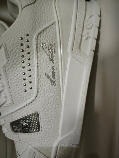 CHUNKY SKATE TRAINER “White Gray”